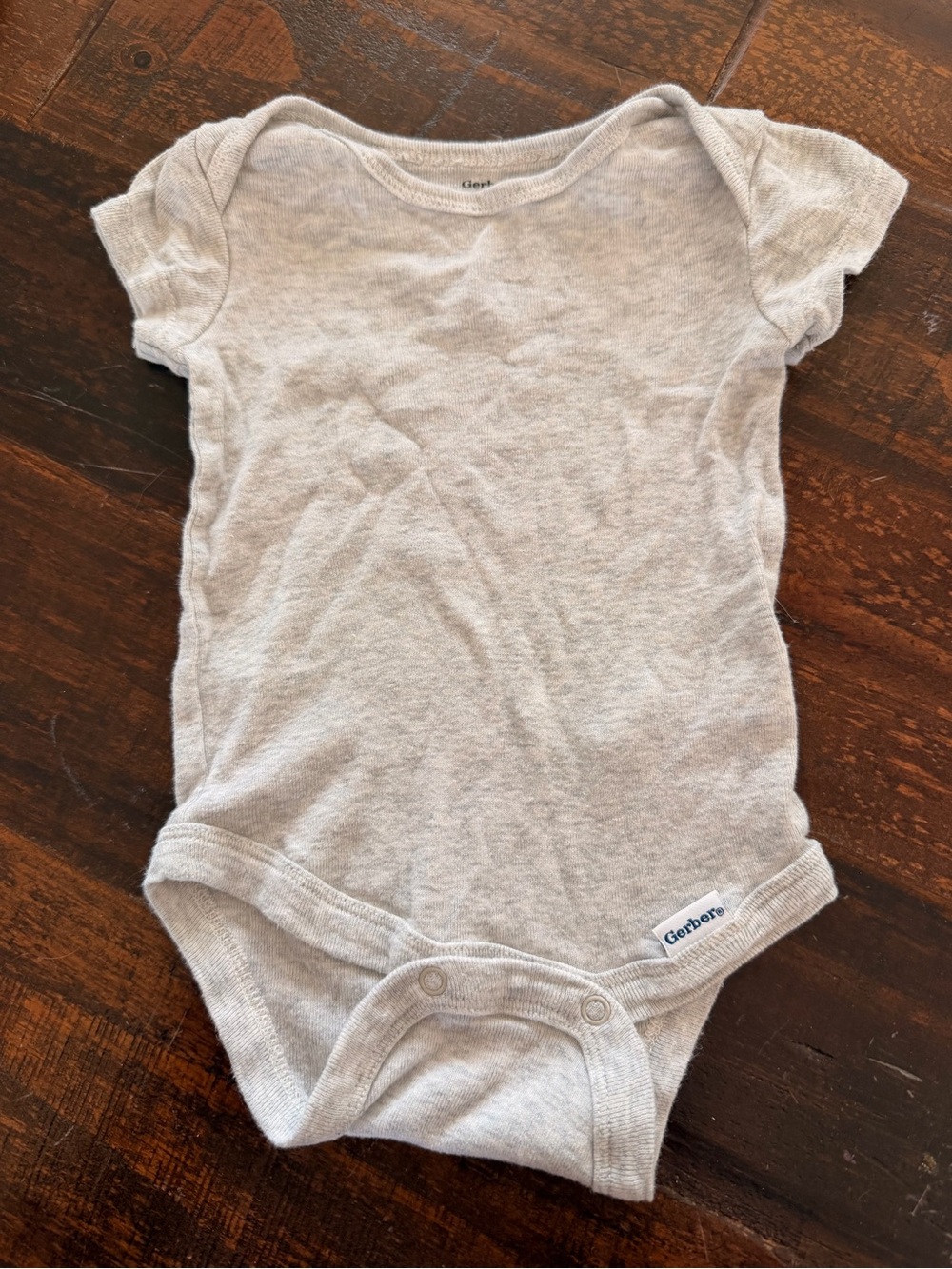 👚CLOSET CLEAN OUT SALE👖Heather Gray Short-Sleeve Baby Bodysuit 0-3M